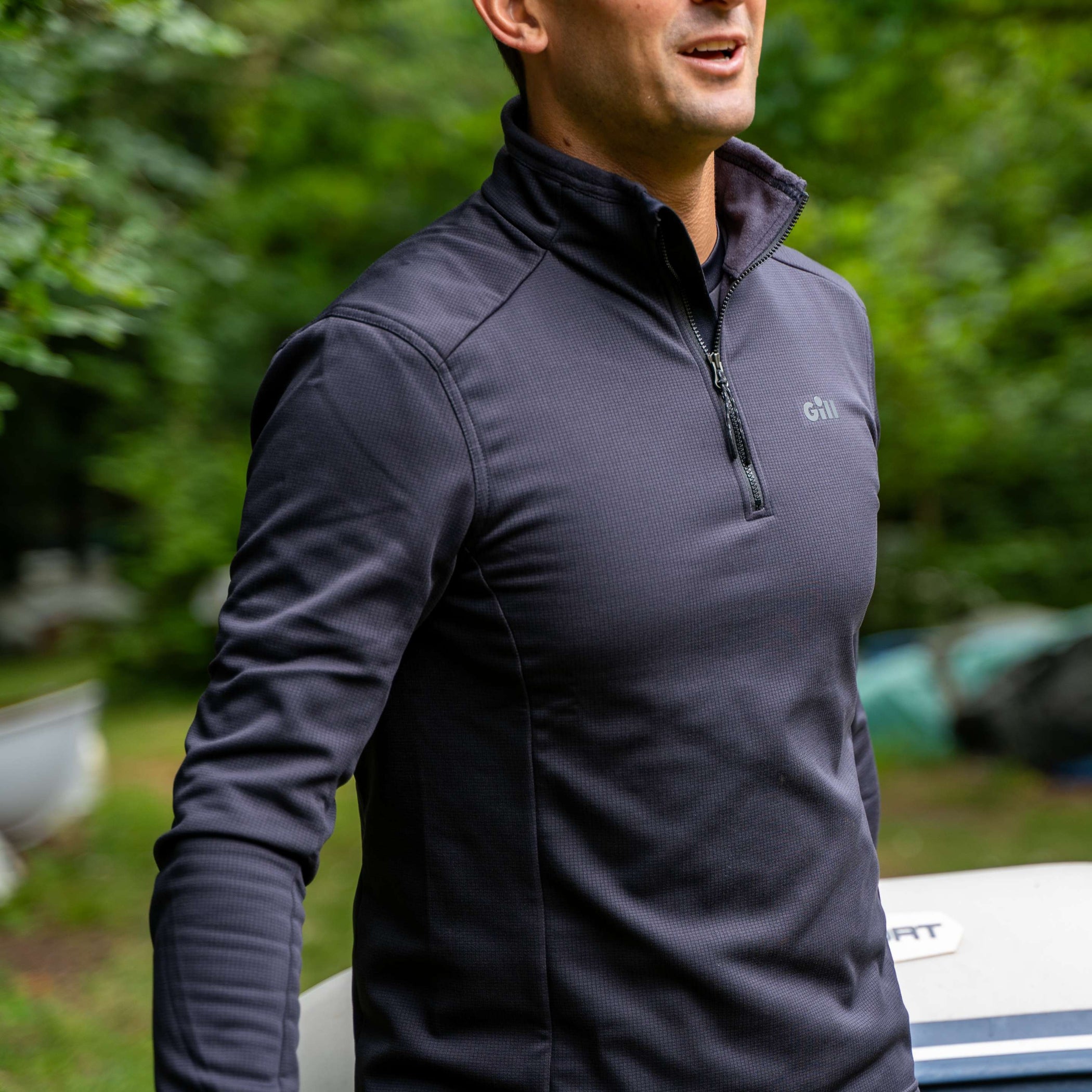 Quest 1/4 Zip Top - Black