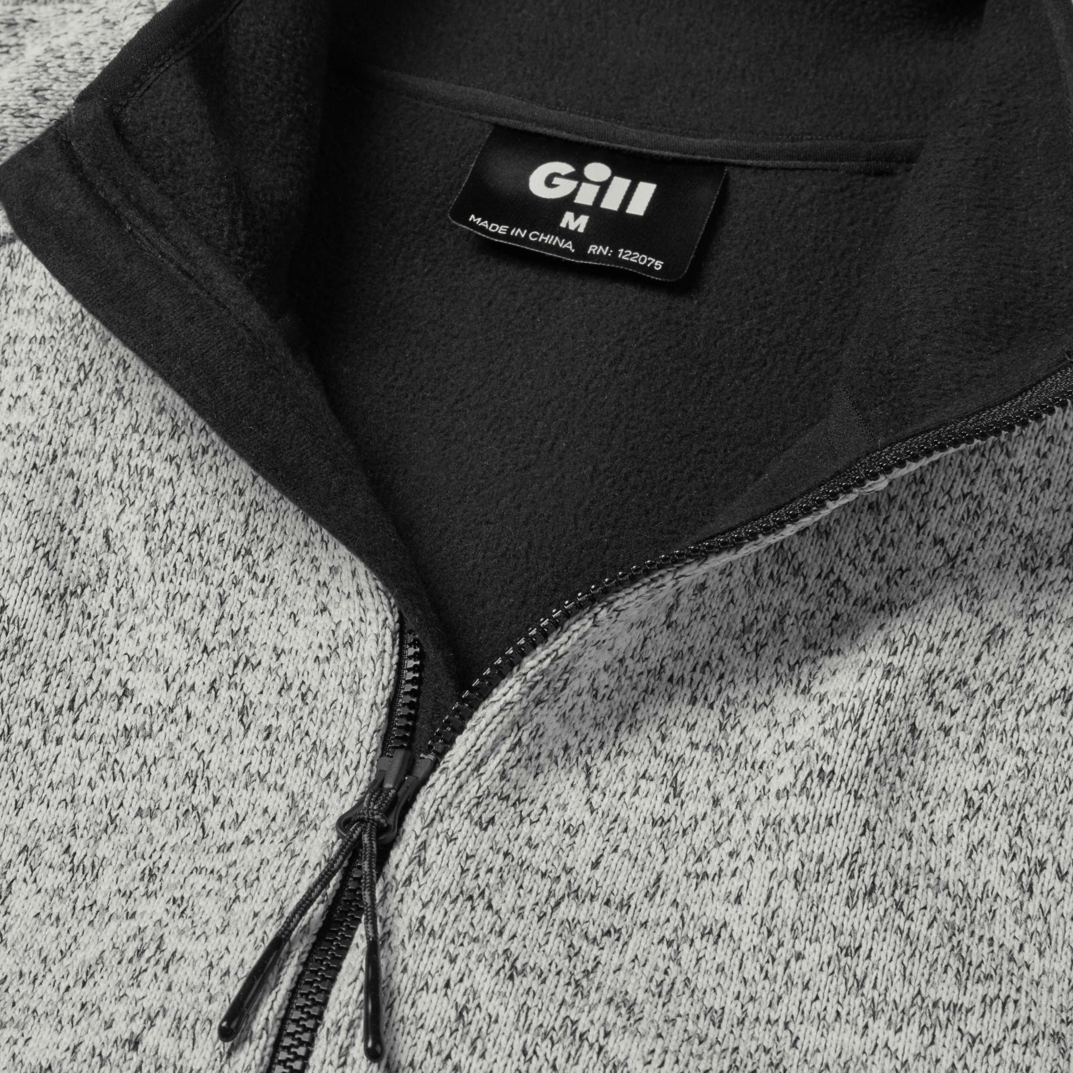 Knit Fleece Jacket - Grey Marl