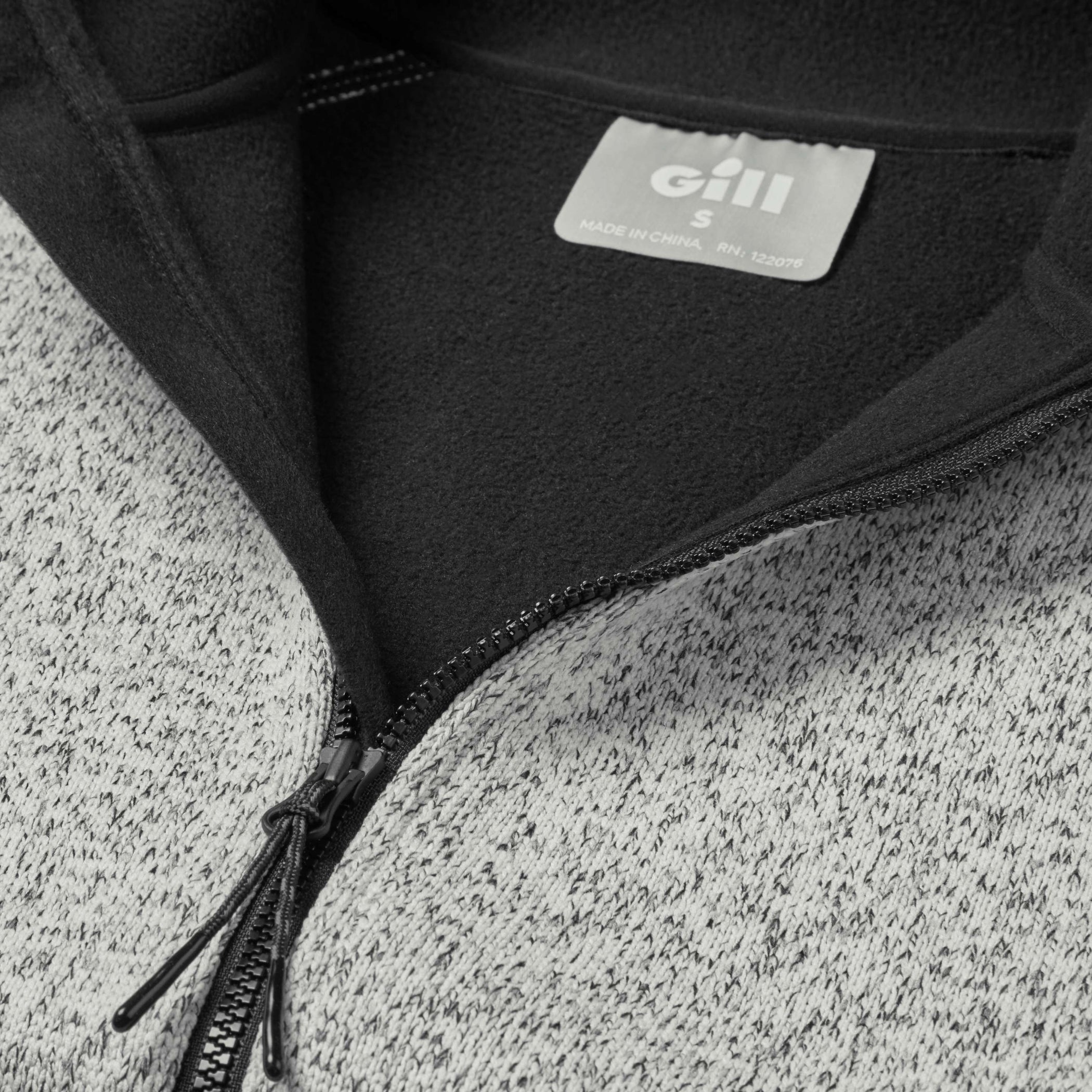 Women's Knit Fleece Jacket - Grey Marl