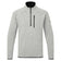 1/4 Zip Neck Knit Fleece - Grey Marl