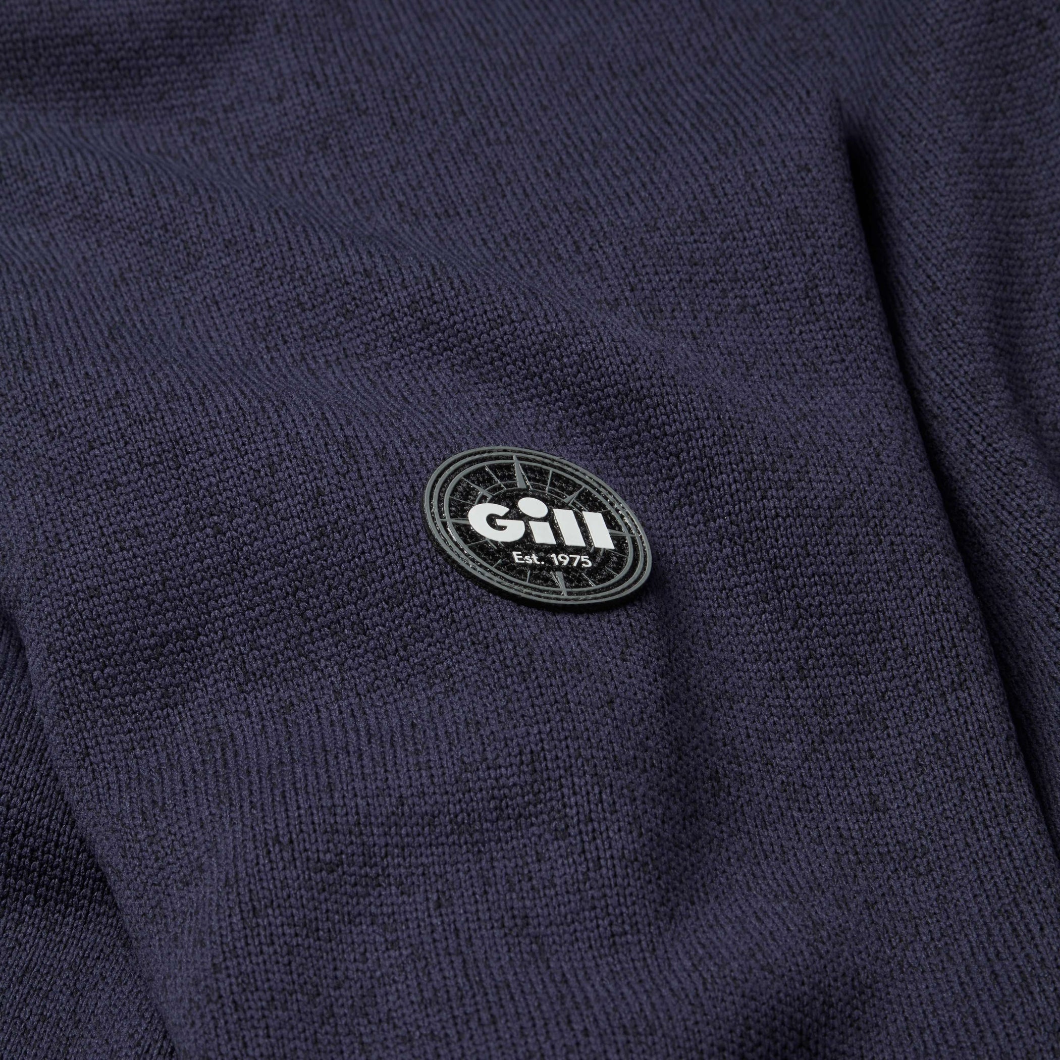 1 & 4 Zip Neck Knit Fleece - Navy