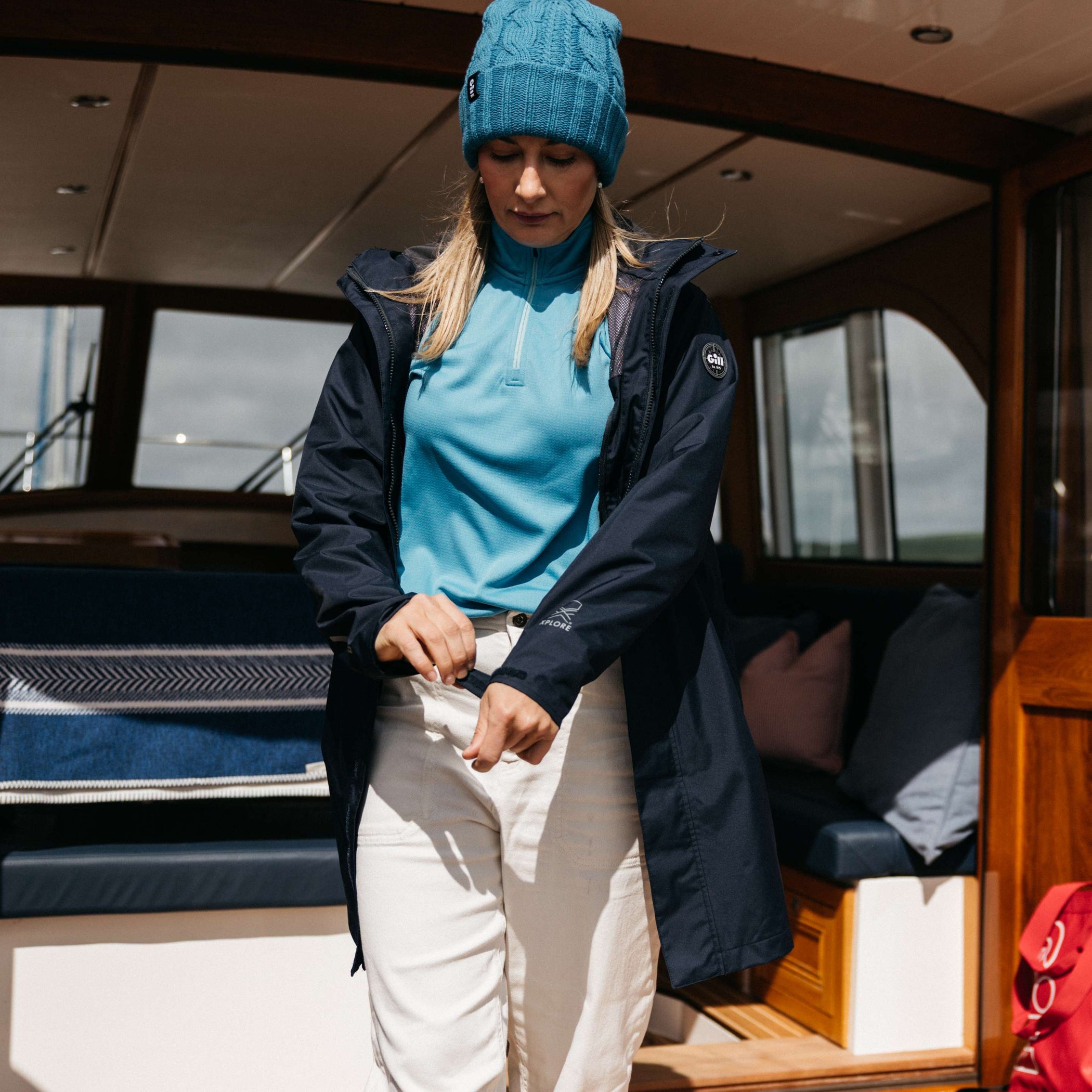 Womens Drift Zip Fleece - Seascape