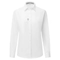 Women's Long Sleeve Oxford Shirt - White