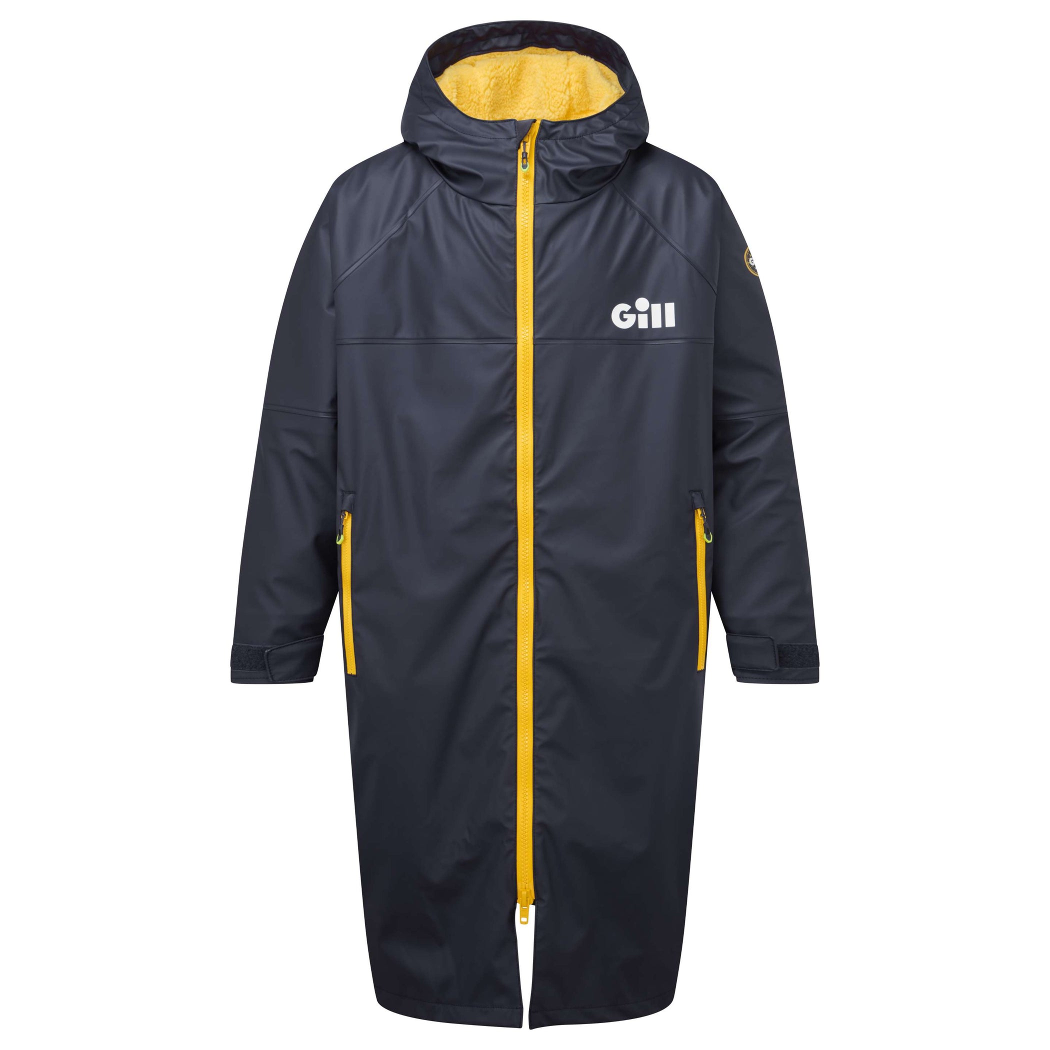Aqua Parka Waterproof Changing Robe - Navy & Gold
