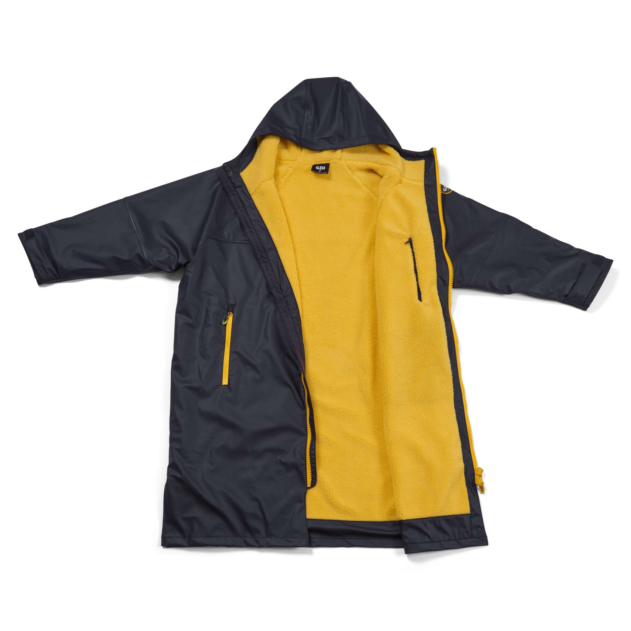 Aqua Parka Waterproof Changing Robe - Navy & Gold