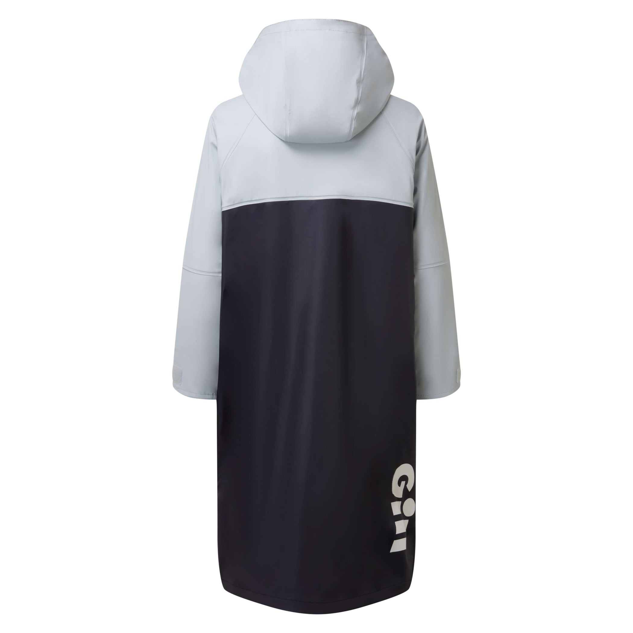 Aqua Parka Waterproof Changing Robe - Navy & Light Grey