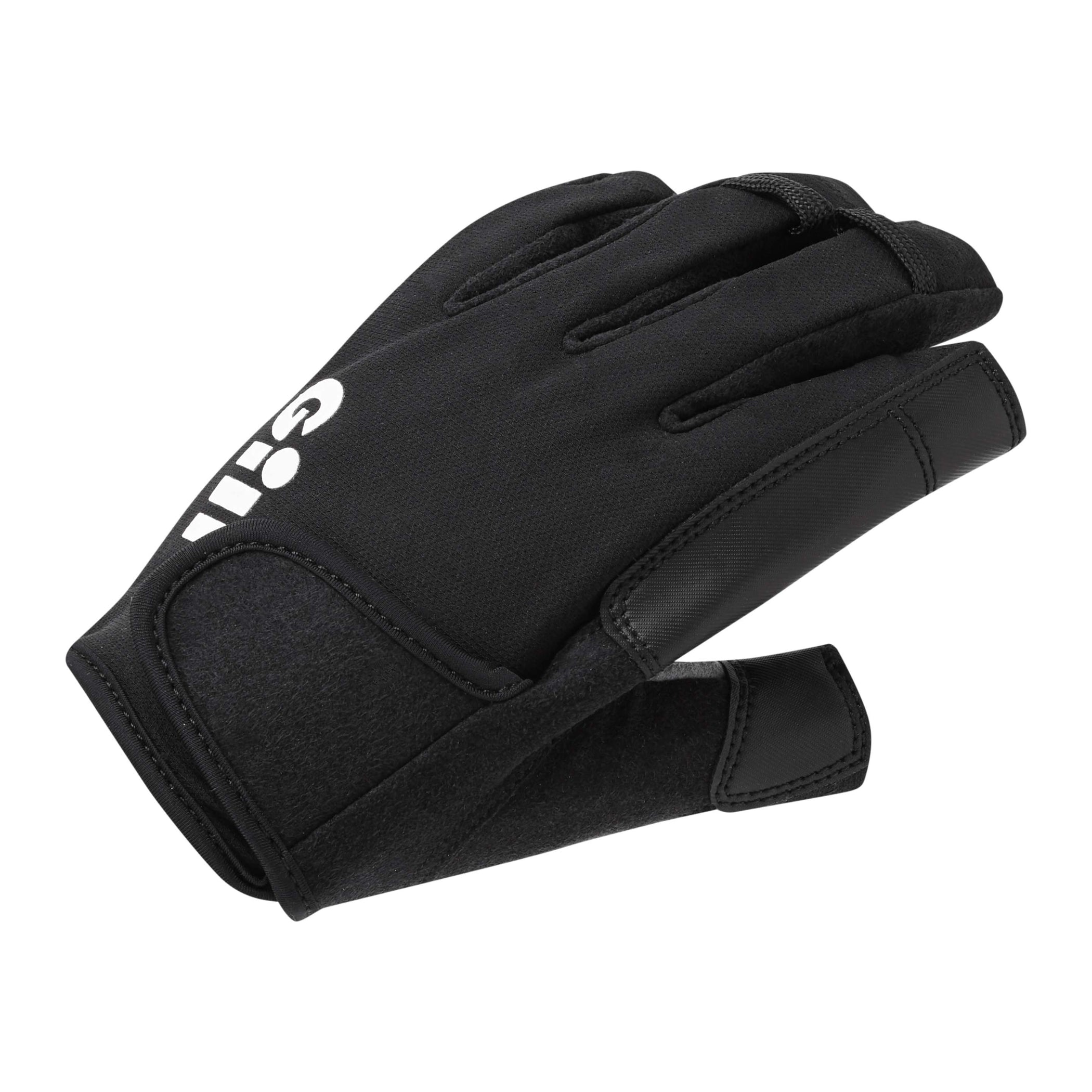 Championship Short-Finger Sailing Gloves - Black