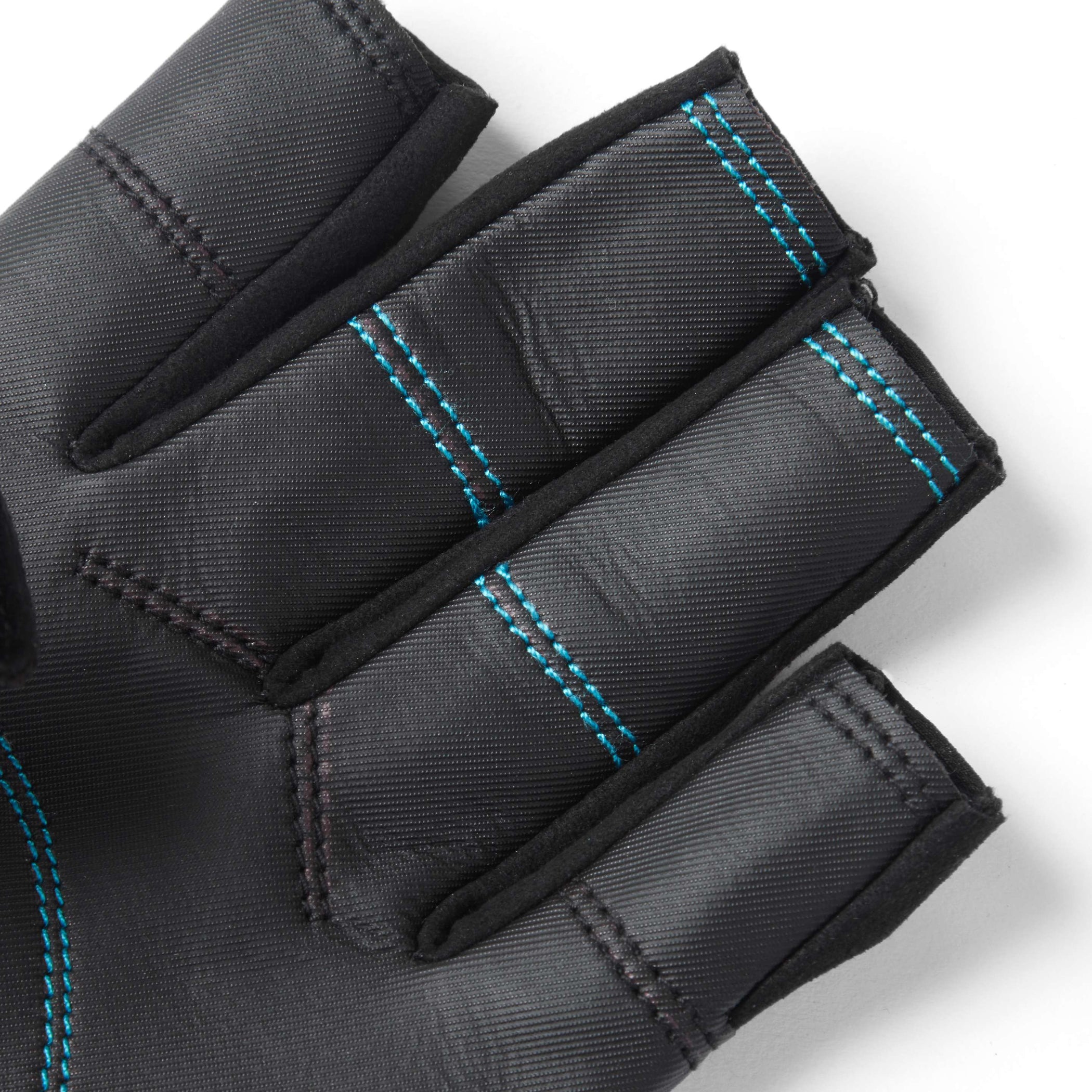 Championship Short-Finger Sailing Gloves - Black & Bluejay