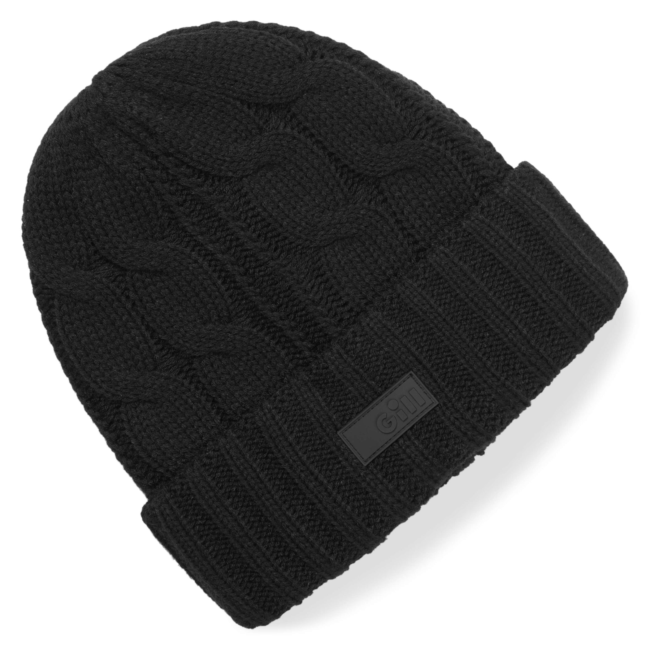 Cable Knit Beanie - Black