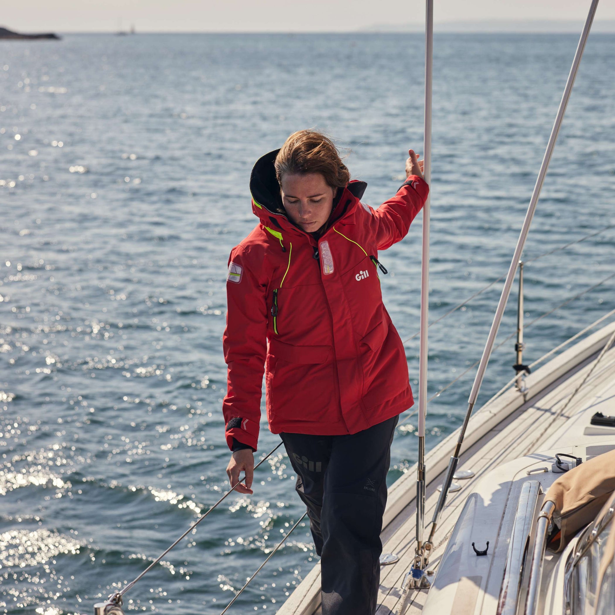 Women's Offshore Sailing Jacket - Red