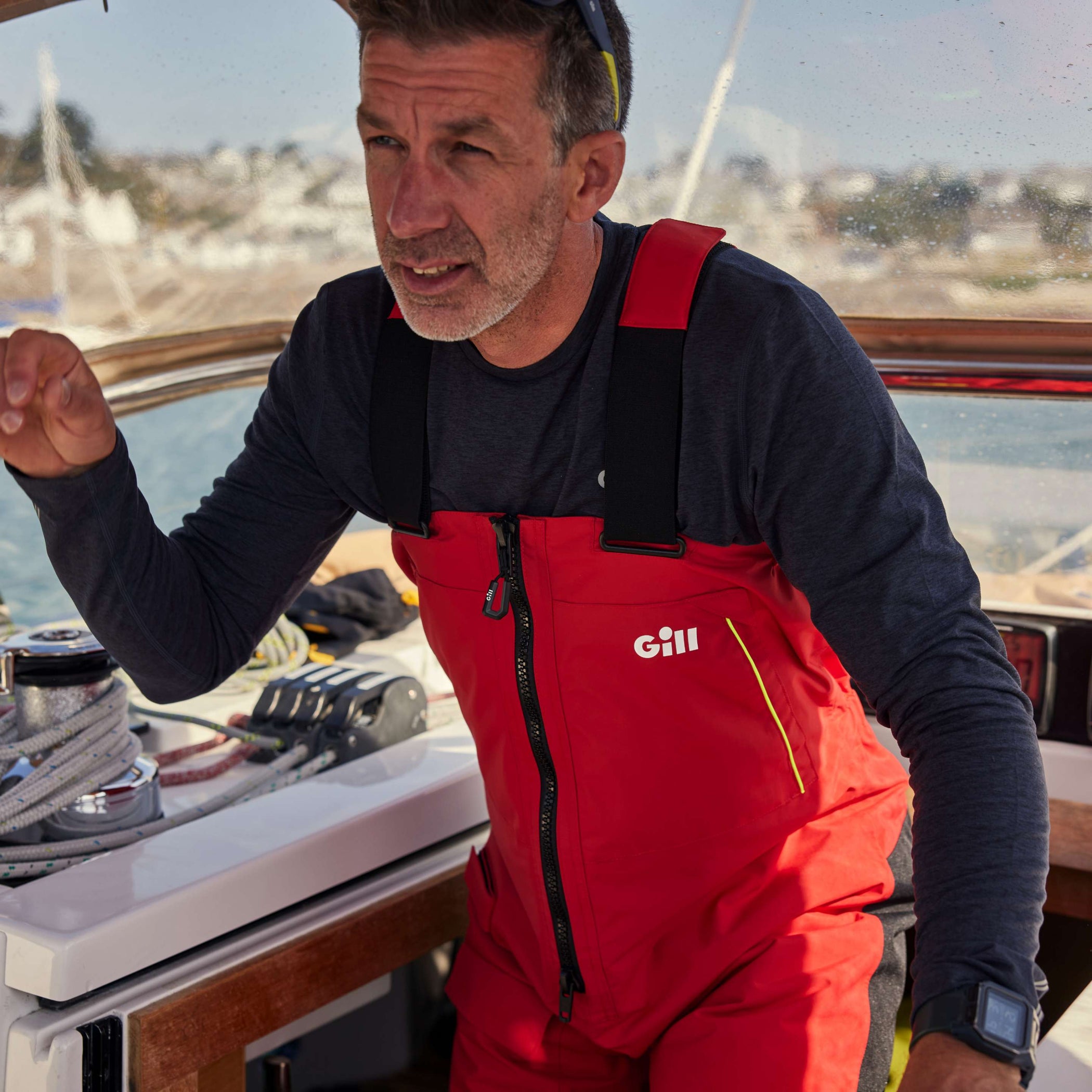 Offshore Sailing Trousers - Red