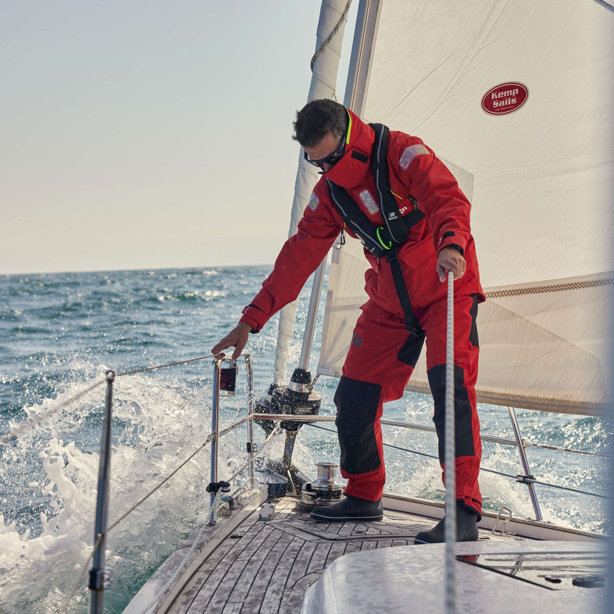 Offshore Sailing Trousers - Red