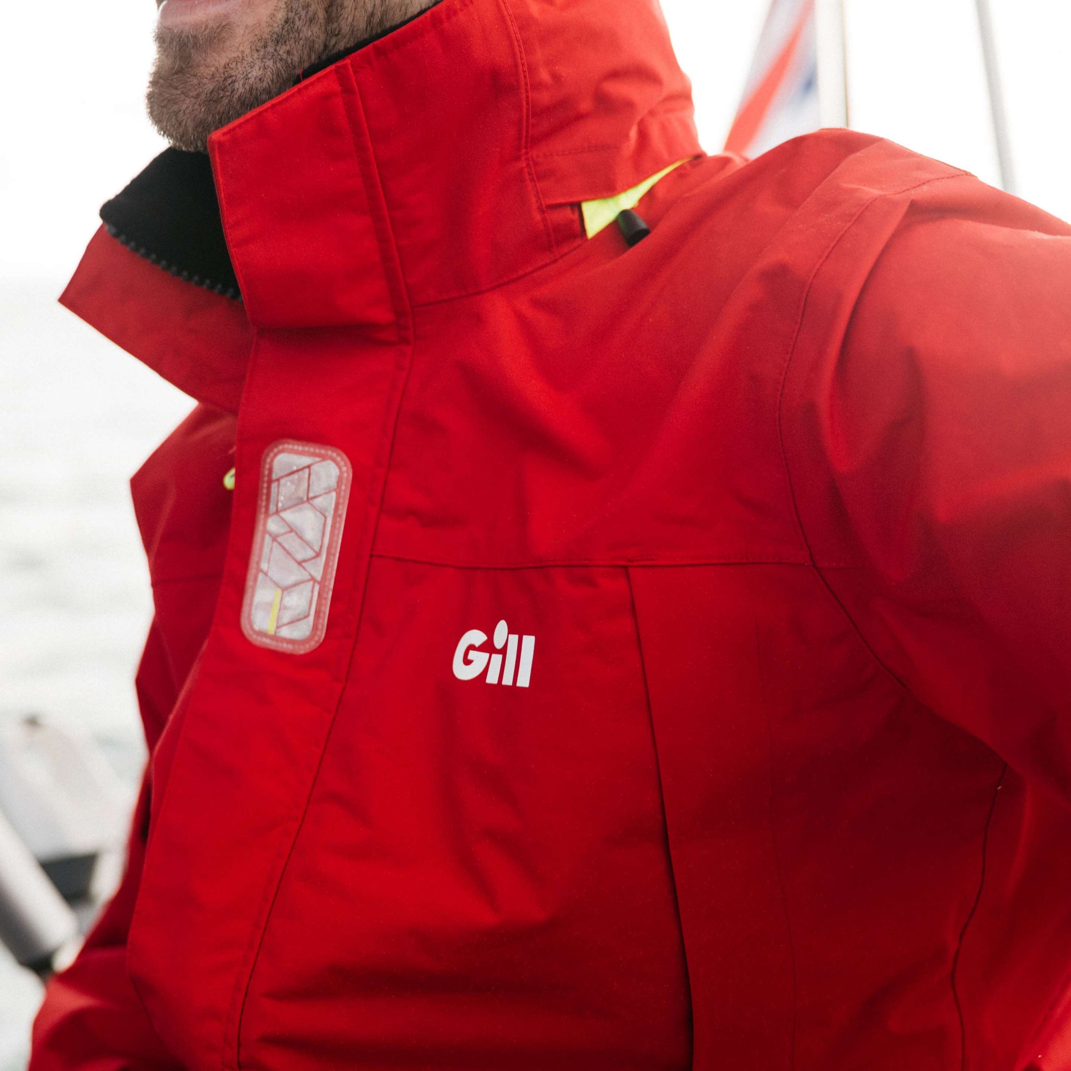 Men's Coastal Cruising Sailing Jacket - Red