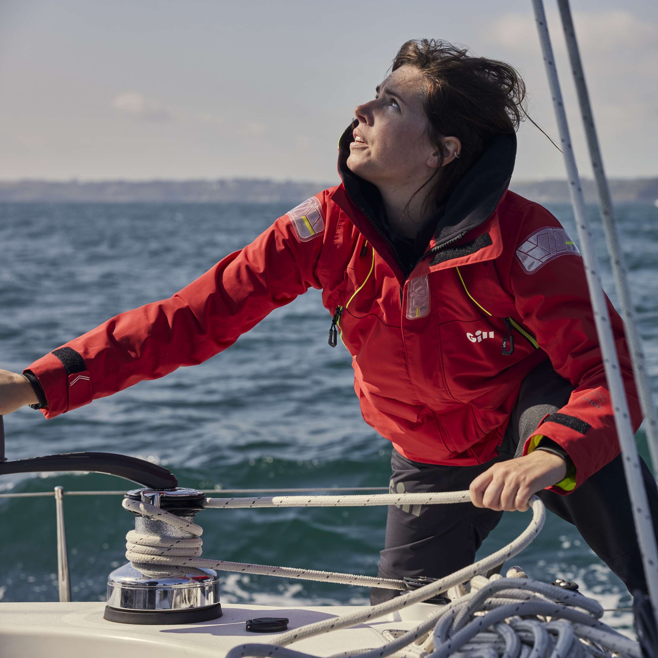 Women's Offshore Sailing Jacket - Red