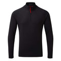 Men's UV Tec Long Sleeve Zip Tee - Black