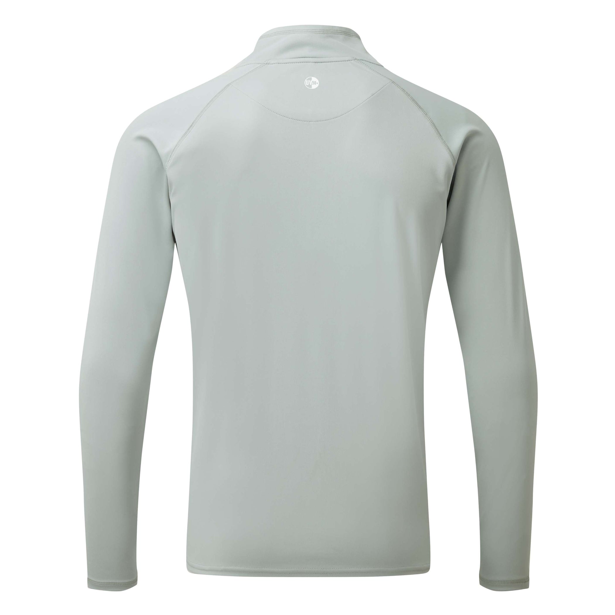 Men's UV Tec Long Sleeve Zip Tee - Medium Grey