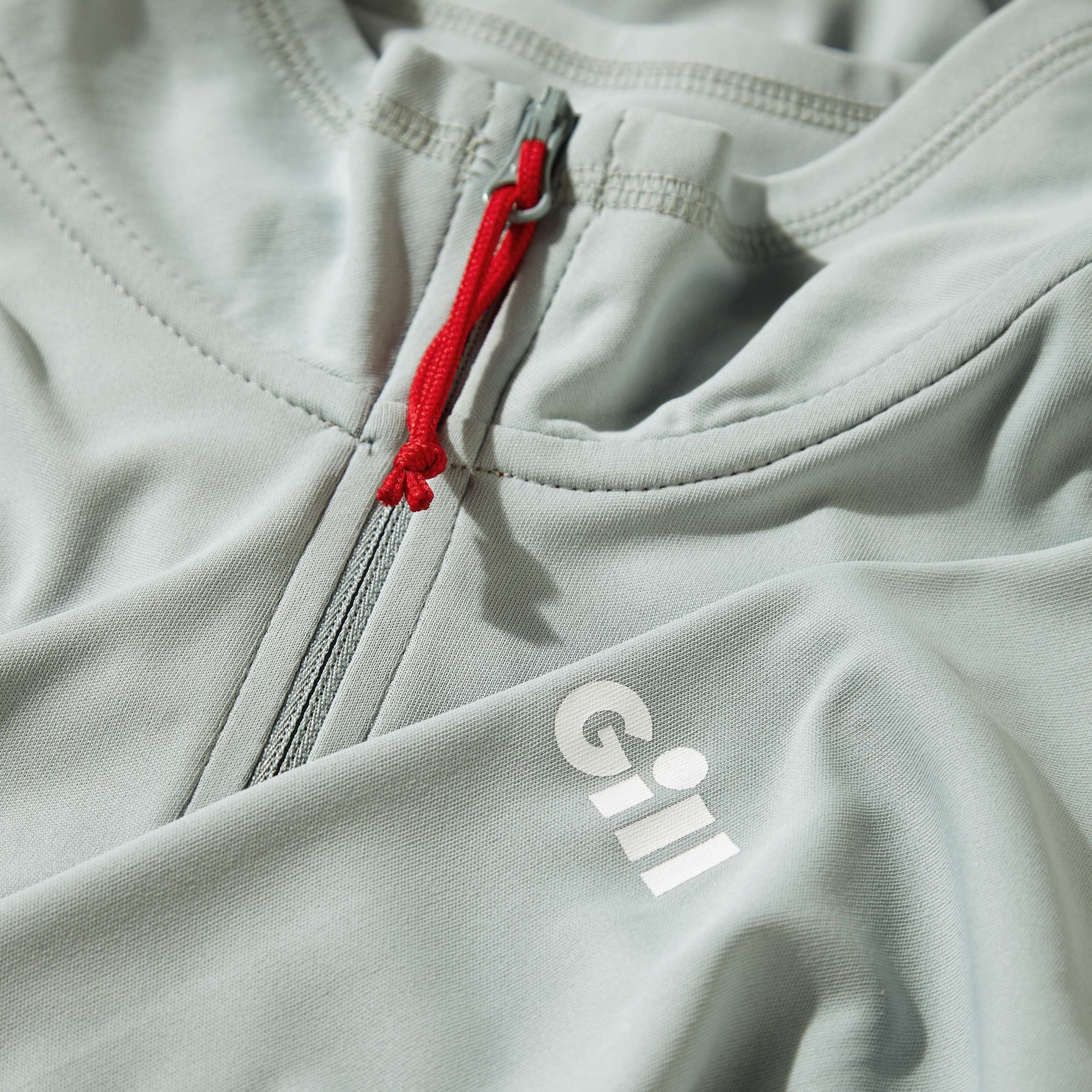 Men's UV Tec Long Sleeve Zip Tee - Medium Grey