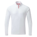 Men's UV Tec Long Sleeve Zip Tee - White