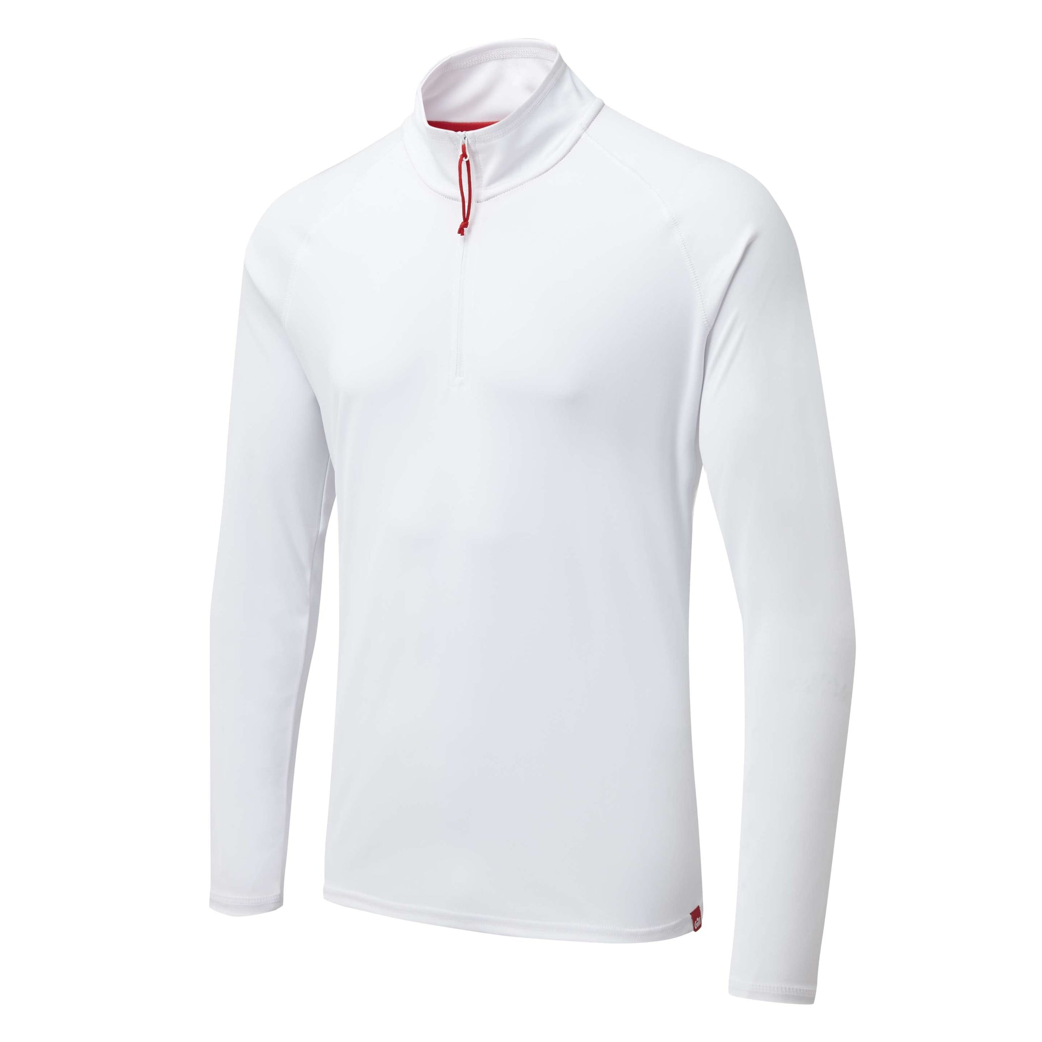 Men's UV Tec Long Sleeve Zip Tee - White