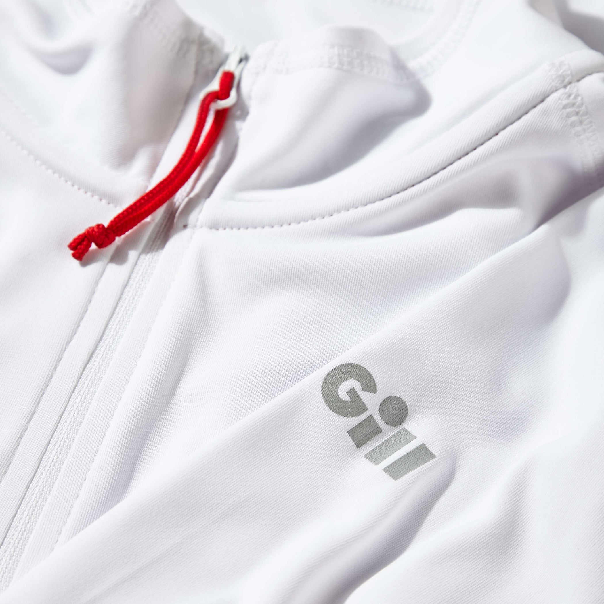 Men's UV Tec Long Sleeve Zip Tee - White