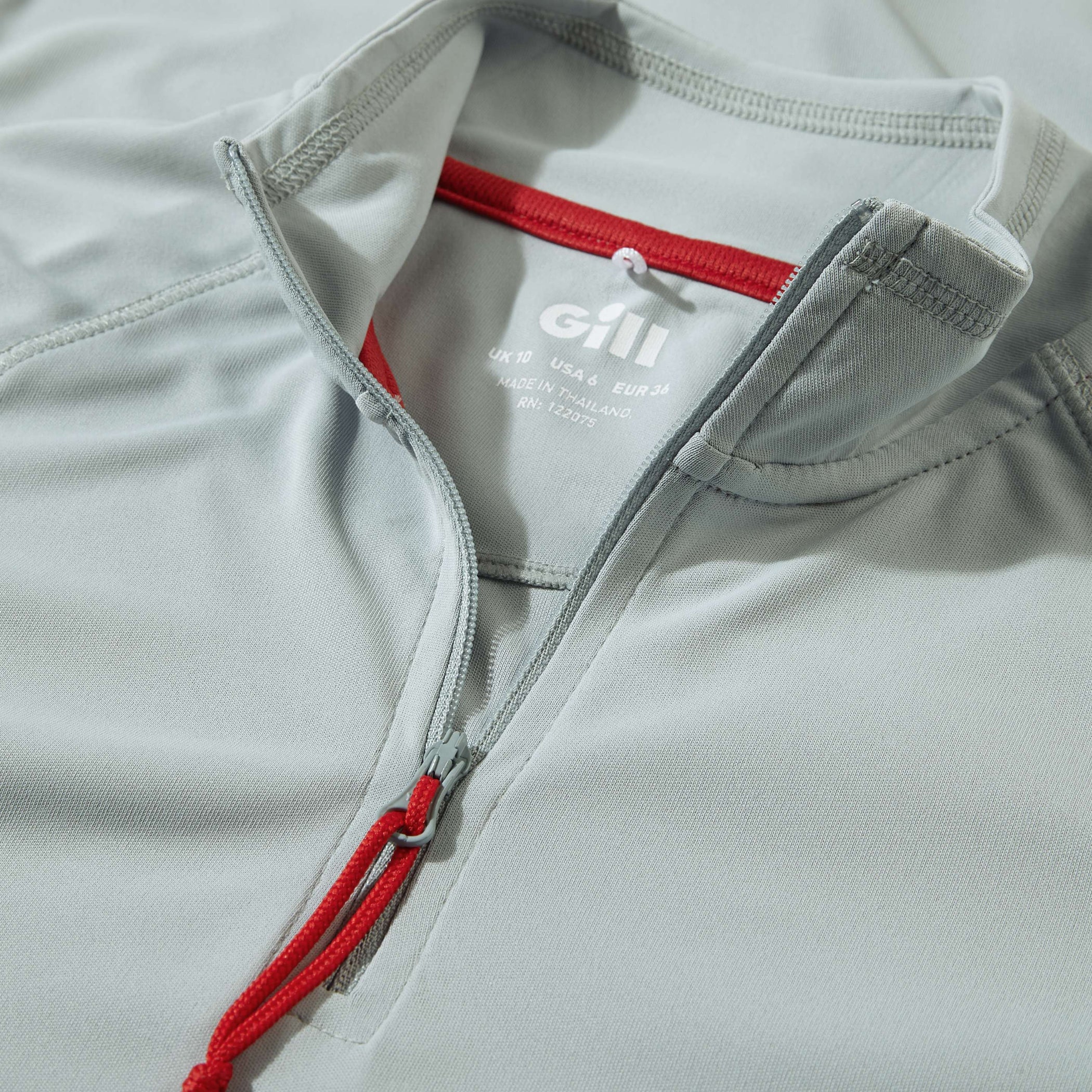 Women's UV Tec Zip Long Sleeve Tee - Charcoal Blue