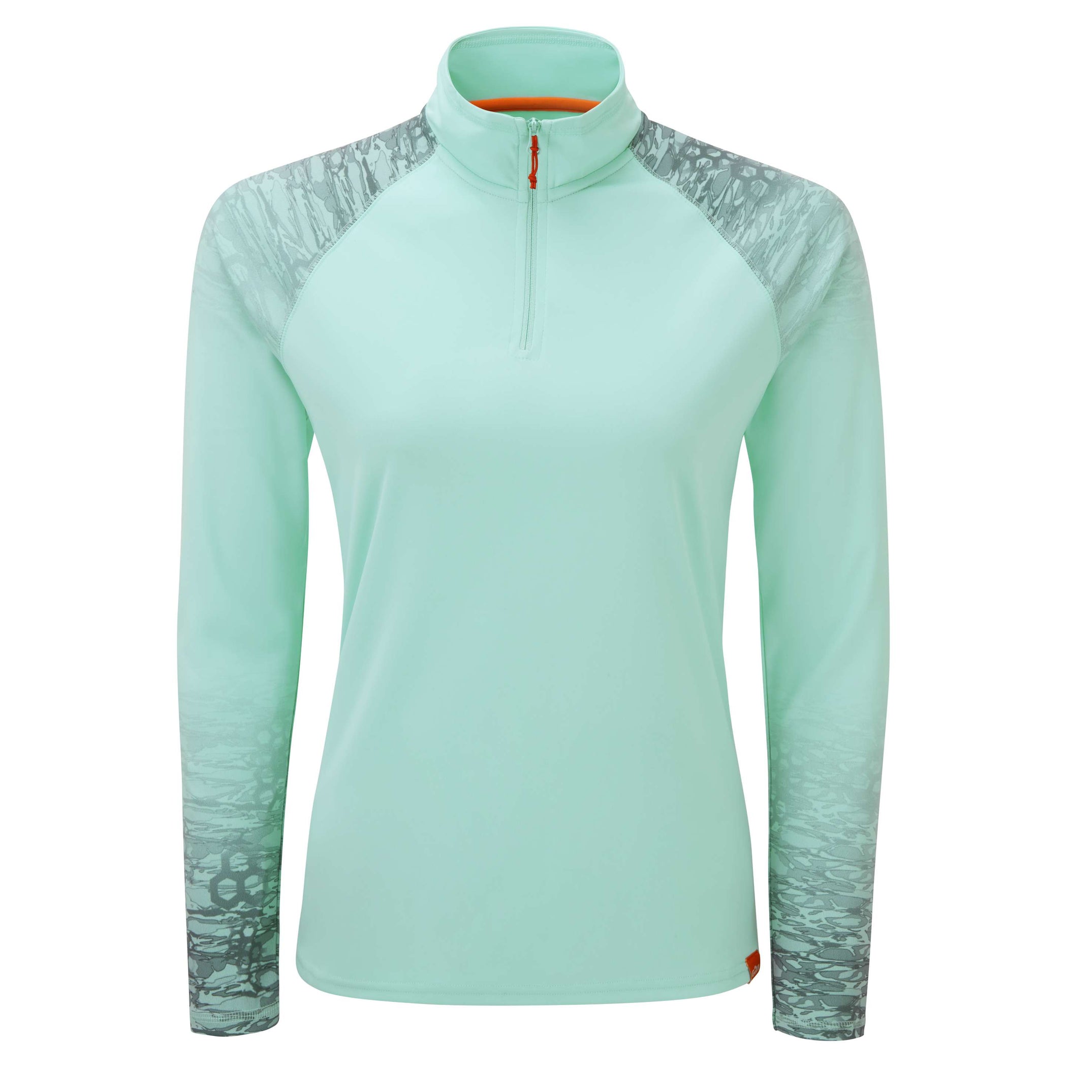 Women's UV Tec Zip Tee - Long Sleeve - Morning Mist