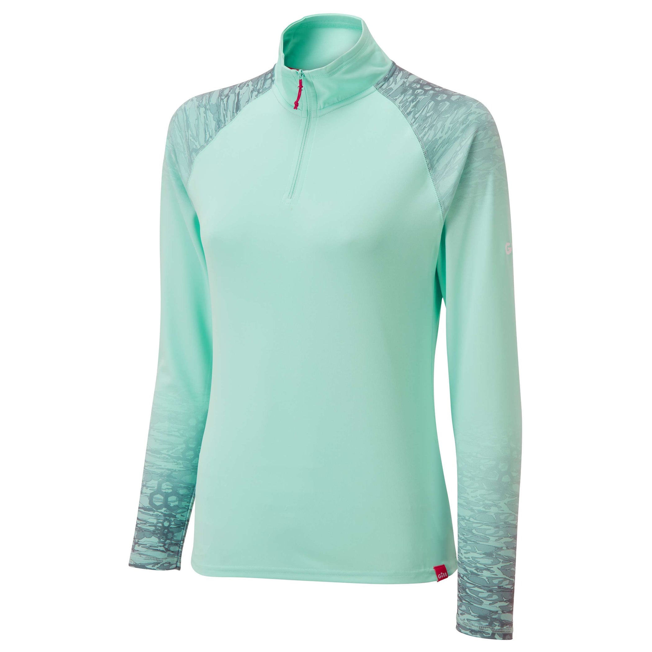 Women's UV Tec Zip Tee - Long Sleeve - Morning Mist